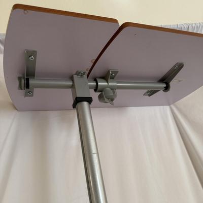 Rolling Adjustable Laptop Desk with Brightech LED Reading Light (D-MG)