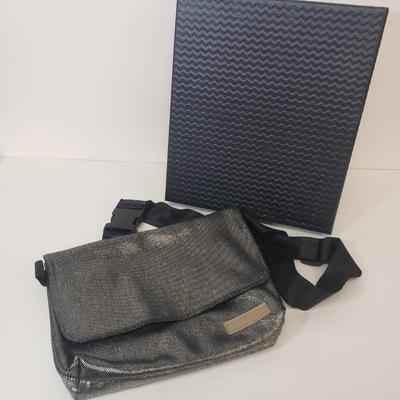 LOT 64: Vintage Beaded Purse, Harry Levine, Mesh Beaded Purse, MAC Cosmetics Bag