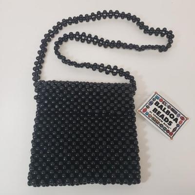 LOT 64: Vintage Beaded Purse, Harry Levine, Mesh Beaded Purse, MAC Cosmetics Bag