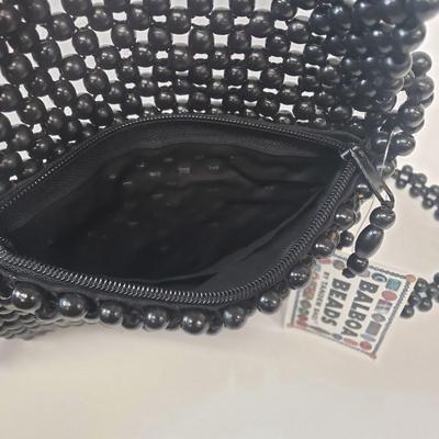 LOT 64: Vintage Beaded Purse, Harry Levine, Mesh Beaded Purse, MAC Cosmetics Bag