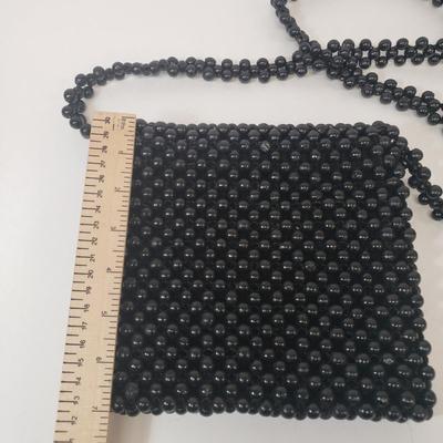 LOT 64: Vintage Beaded Purse, Harry Levine, Mesh Beaded Purse, MAC Cosmetics Bag