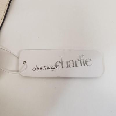 LOT 65: New with Tags- Charming Charlie Handbags-Satchel with Bamboo Handles & Crossbody with Padlock