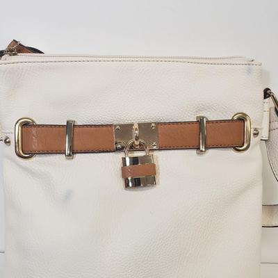 LOT 65: New with Tags- Charming Charlie Handbags-Satchel with Bamboo Handles & Crossbody with Padlock