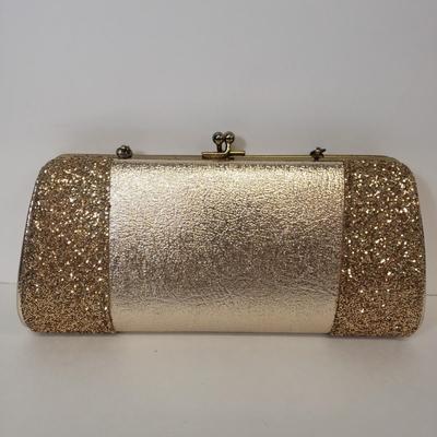 LOT 66: Vintage Gold Clutch & Wallet Mirror & Beaded Bag Handmade by Mary Elko