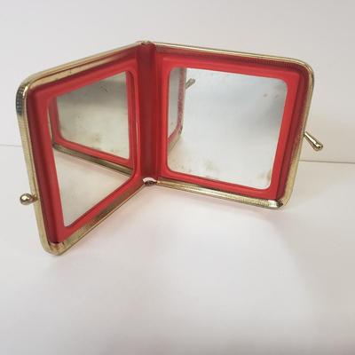 LOT 66: Vintage Gold Clutch & Wallet Mirror & Beaded Bag Handmade by Mary Elko