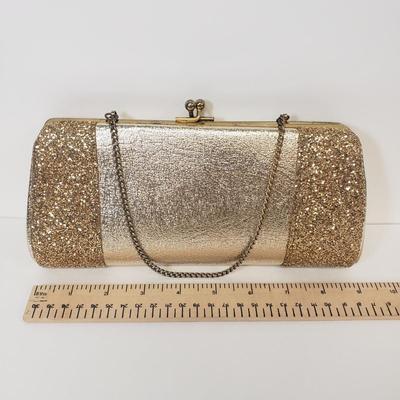 LOT 66: Vintage Gold Clutch & Wallet Mirror & Beaded Bag Handmade by Mary Elko
