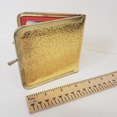 LOT 66: Vintage Gold Clutch & Wallet Mirror & Beaded Bag Handmade by Mary Elko