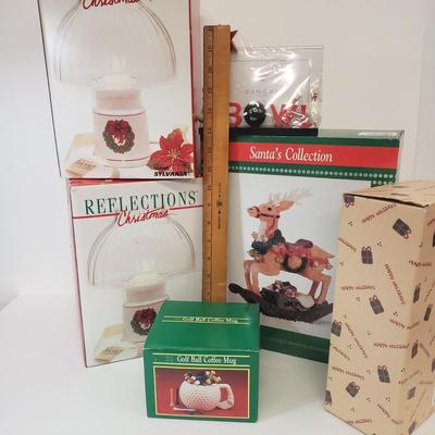 LOT 70: Collection of New in Box Christmas Gifts & Decor