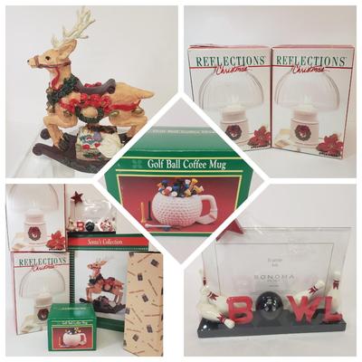 LOT 70: Collection of New in Box Christmas Gifts & Decor