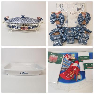 LOT 71: Temptations & Corning Ware Casserole Dishes with Brand New Holiday Home Decor & More