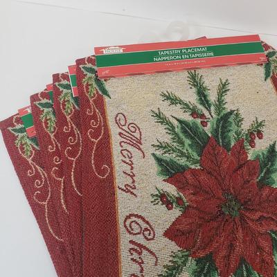 LOT 73: Christmas Poinsettias Table Ware Collection-New Products