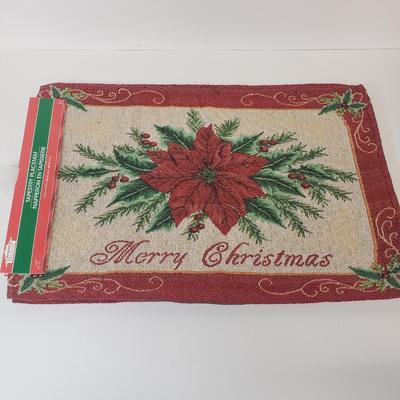 LOT 73: Christmas Poinsettias Table Ware Collection-New Products