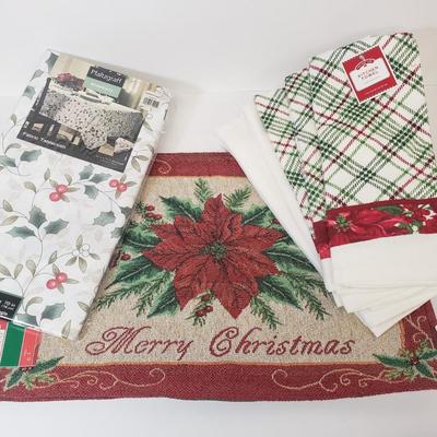 LOT 73: Christmas Poinsettias Table Ware Collection-New Products