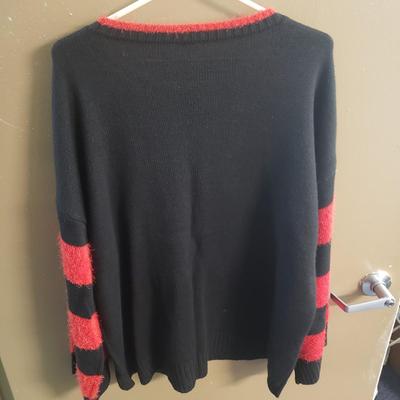 LOT 75: Christmas Sweaters with Sassy Reindeer & Santa Delivering Gifts- Plus size