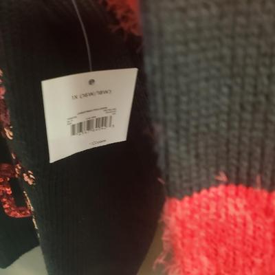 LOT 75: Christmas Sweaters with Sassy Reindeer & Santa Delivering Gifts- Plus size