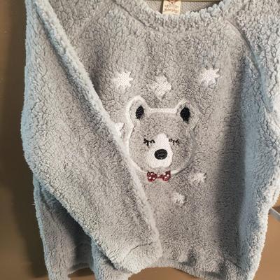 LOT 77: New with Tag Holiday Top & Fuzzy Sherpa Sequined Plus Size Pullovers