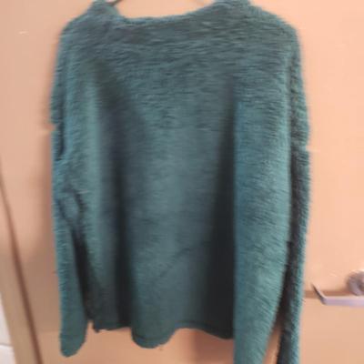 LOT 77: New with Tag Holiday Top & Fuzzy Sherpa Sequined Plus Size Pullovers