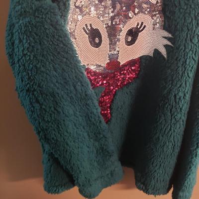 LOT 77: New with Tag Holiday Top & Fuzzy Sherpa Sequined Plus Size Pullovers