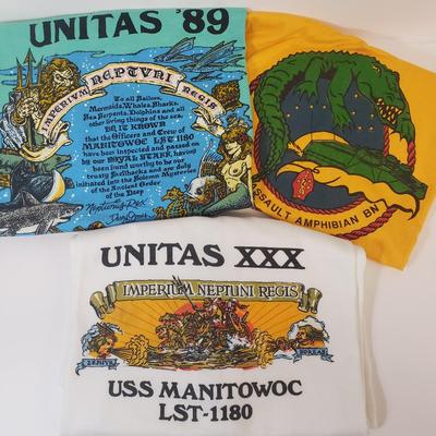 LOT 162: Vintage X-Lg T-shirt Collection-US Navy & Marines