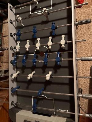 Sale Photo Thumbnail #205: 48x39x32. Located upstairs, bring help to remove possibly need tools. Ball return holder needs reattachment