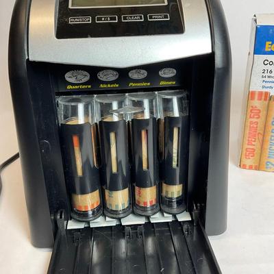 Z784 Royal Sovereign Coin Counter With Box Of Coin Wrappers