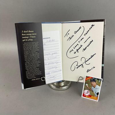 B793 Autographed And Signed Note "Impact Player” A Memoir Bobby Richardson With David Thomas