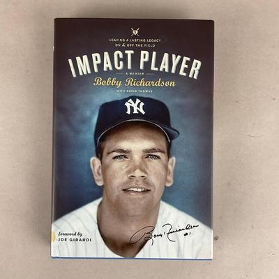 B793 Autographed And Signed Note "Impact Player” A Memoir Bobby Richardson With David Thomas
