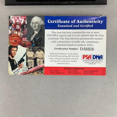 B794 Autographed Baseball By Don Mattingly "Donnie Baseball" On Trophy Glove Base