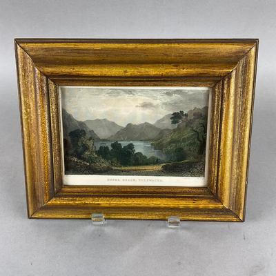 B799 Small Framed Hand Colored Steel Plate Engraving Of Upper Reach, Ullswater