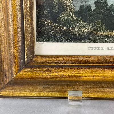 B799 Small Framed Hand Colored Steel Plate Engraving Of Upper Reach, Ullswater