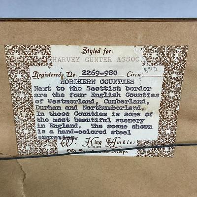 B799 Small Framed Hand Colored Steel Plate Engraving Of Upper Reach, Ullswater