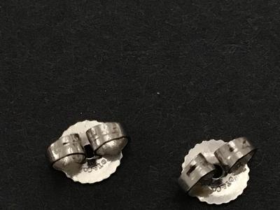 Tiffany And Co Genuine Solitaire Diamond Stud Earrings PT950. Tested Authentic