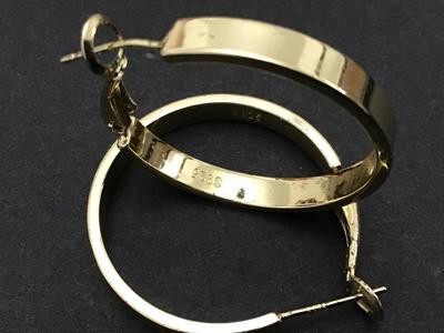 S925 Hoop Earrings Marked