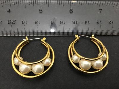 Pearl Hoop Earrings