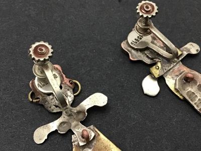 Signed Vintage Articulating Earrings
