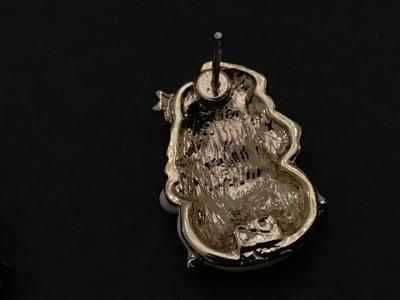 Rhinestone Snowpeople Earrings. Super Cute