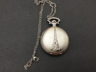 Working Pocket Watch On Chain Necklace
