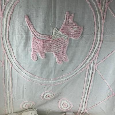 A906 Vintage Child's Bedding & Stainless Steel Cups