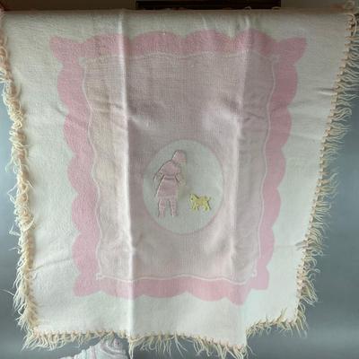 A906 Vintage Child's Bedding & Stainless Steel Cups