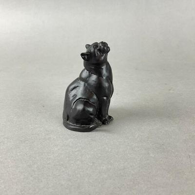 S907 "The Cat" Bronze Sculpture By Dan Ostermiller Circa 1996