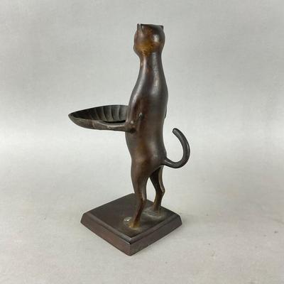 S909 Diego Giacometti-Style Bronze Statue "The Butler Cat"