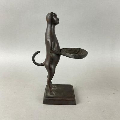 S909 Diego Giacometti-Style Bronze Statue "The Butler Cat"