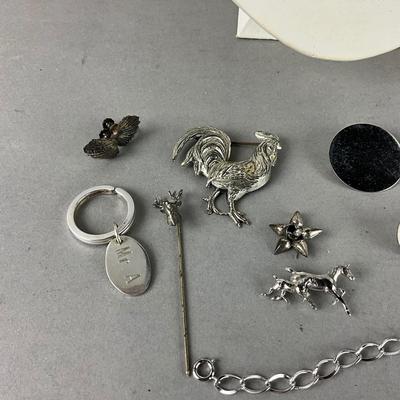 S849 Misc. Sterling Silver Jewelry Lot