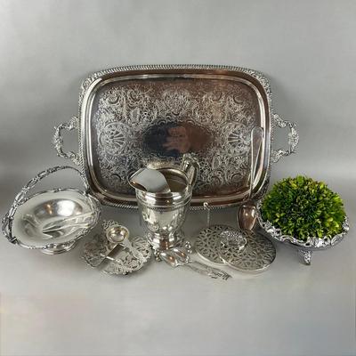 A913 Large Lot Of Silverplate