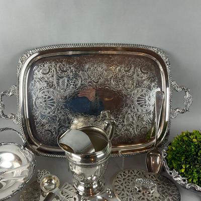 A913 Large Lot Of Silverplate