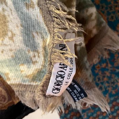 M854 Large Lot of Wool Blend Shawls, Pashmina, Giorgio Armani