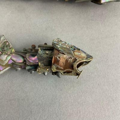 S915 Vintage Articulated Abalone Fish Bottle Opener