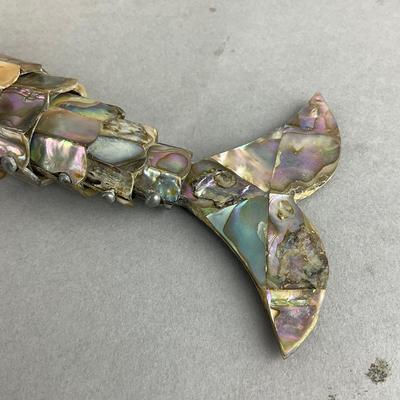 S915 Vintage Articulated Abalone Fish Bottle Opener