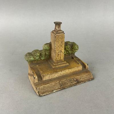 D927 Antique Cast Iron Doorstop Of Gettysburg Eternal Light Of Peace