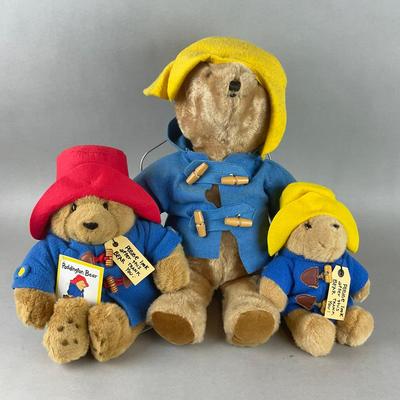 M928 Set Of Three Paddington Bears Lot